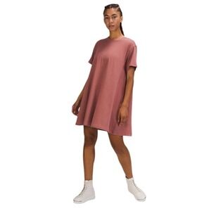 Lululemon Women's All Yours Tee Dress,Spiced Chai, Size 10